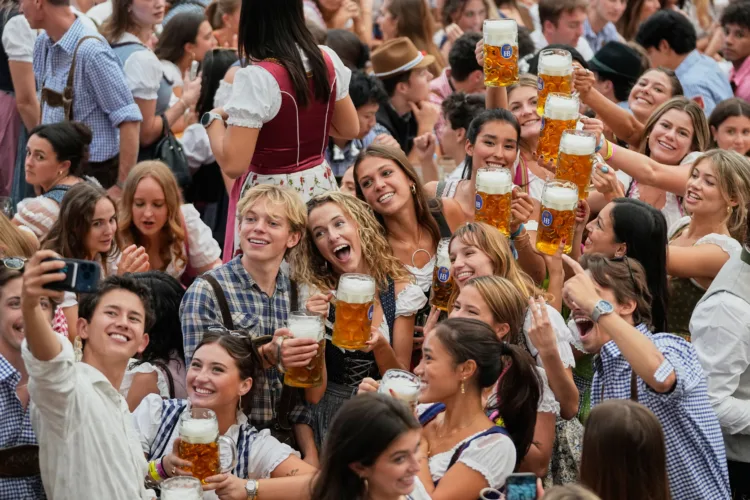 Munich’s Oktoberfest roars to life  as the mayor taps the first keg